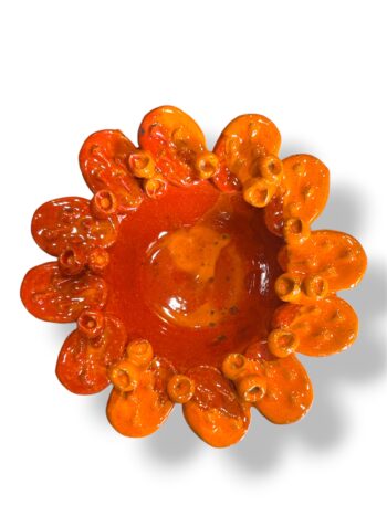 Ciotola Pale di Fico A/R - in Ceramica di Santo Stefano di Camastra