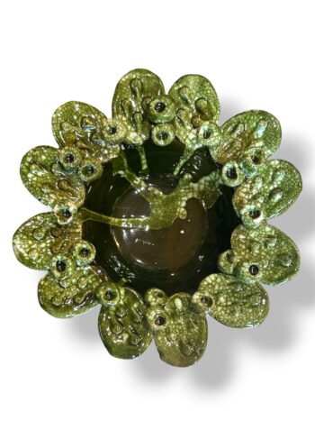 Ciotola Pale di Fico Effetto Marmo - in Ceramica di Santo Stefano di Camastra