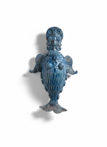 Lighea la Sirena Blu H35 - in Ceramica di Santo Stefano di Camastra