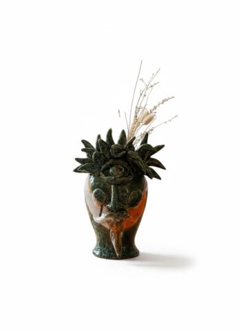 Vasetto Polifemo H15 - in Ceramica di Santo Stefano di Camastra