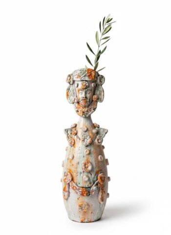 Federico II di Svevia H 52- in Ceramica di Santo Stefano di Camastra