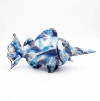 Pesce Spada da Muro H26 - in Ceramica di Santo Stefano di Camastra