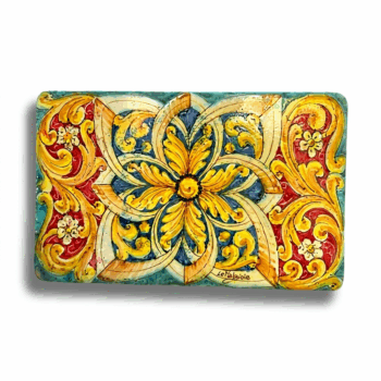 Tagliere Multicolor - in Ceramica di Santo Stefano di Camastra
