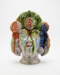 Testa di Moro Donna Multicolor - in Ceramica di Santo Stefano di Camastra