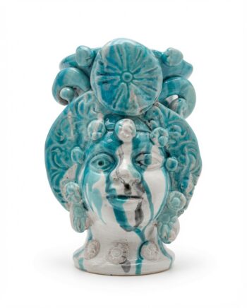 Testa Bacco Scolata VB - in Ceramica di Santo Stefano di Camastra