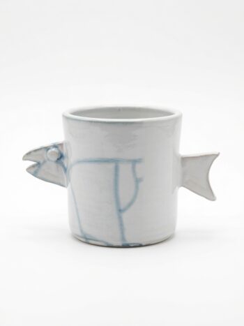 Tazza Pesce B - in Ceramica di Santo Stefano di Camastra