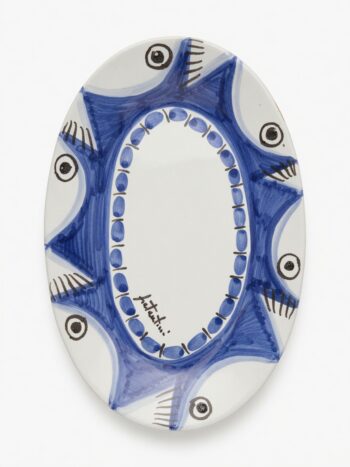 Vassoio Pesci B - in Ceramica di Santo Stefano di Camastra
