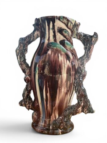 Vaso pesci 2 - in Ceramica di Santo Stefano di Camastra