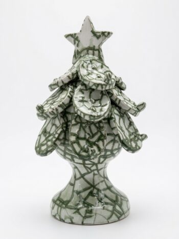 Albero di Natale Effetto Screziato - in Ceramica di Santo Stefano di Camastra
