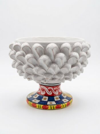 Mezza Pigna Multicolor 2 - in Ceramica di Santo Stefano di Camastra