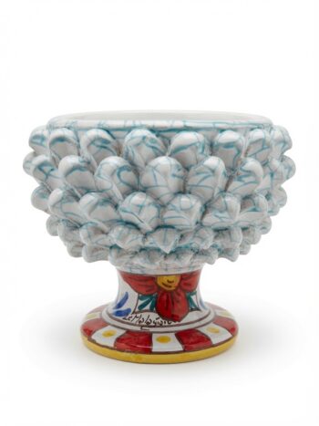 Mezza Pigna Effetto Marmo - in Ceramica di Santo Stefano di Camastra