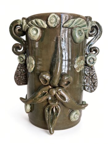 Vaso Sikano V H 25 - in Ceramica di Santo Stefano di Camastra