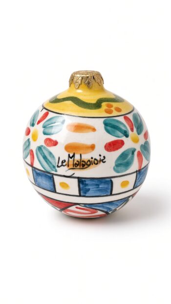 Palla di Natale - In Ceramica di Santo Stefano di Camastra