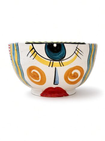Ciotola Pokè Big Eyes - in Ceramica di Santo Stefano di Camastra